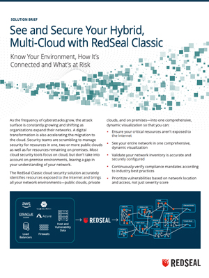 See and Secure Your Hybrid, Multi-Cloud with RedSeal
