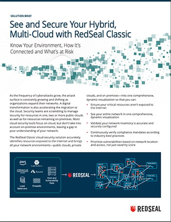 See and Secure You Hybrid, Multi-Cloud with RedSeal